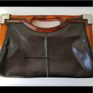 ISO vintage bakelite envelope clutch